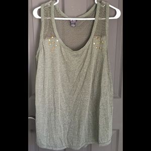 2/$20 Hunter green tank top Net